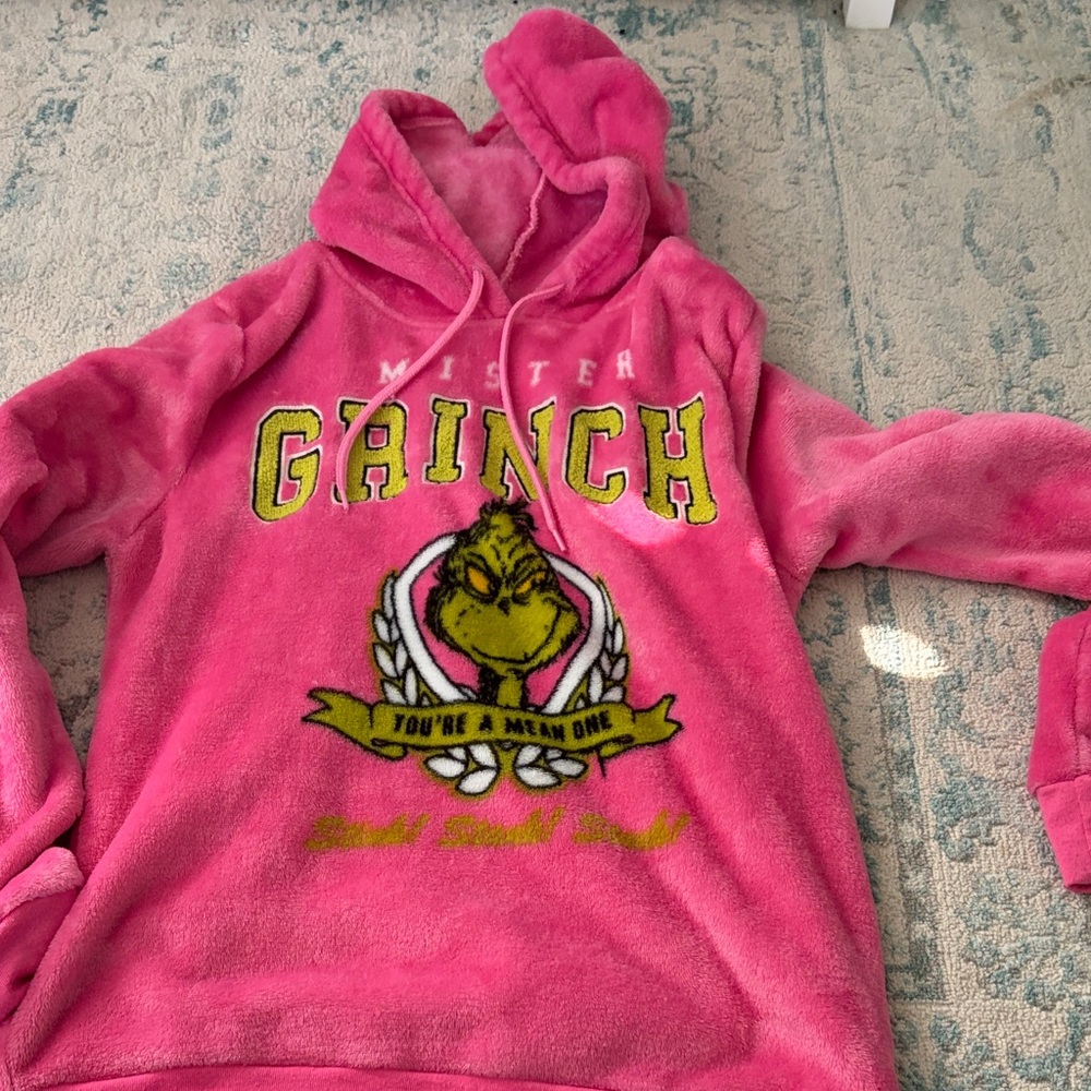 Pink Grinch Hoodie!